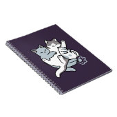 ニャーニャーニャー鳴き声 – かわいい寝猫 ノートブック (右側)