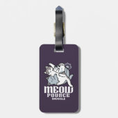 ニャーニャーニャー鳴き声 – かわいい寝猫 ラゲッジタグ (裏面縦)