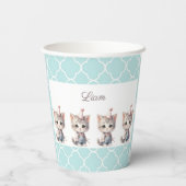 ニャーニャー愛らしい紙カップ 紙コップ (裏面)