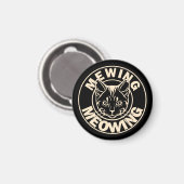 ニャーニャー猫おもしろいミームニャーニャー猫 マグネット (正面/裏面)