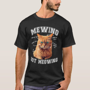 ニャーニャー猫おもしろいミームLooksMax Cat Jok Tシャツ