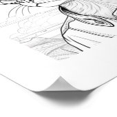 ニャーニャー・アビシニアン猫アートへ ポスター (角)