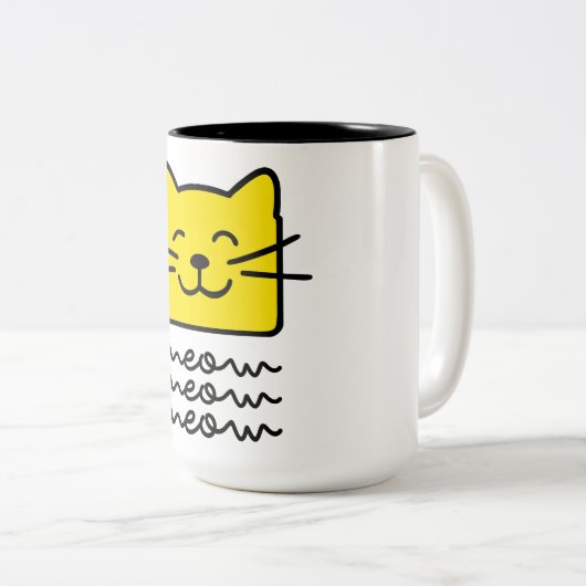ニャーニャー ツートーンマグカップ (正面右)