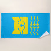 ニャーニャー ビーチタオル (正面)