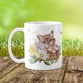ニャーフローラ猫 コーヒーマグカップ