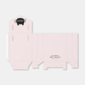 ニャーブラックキャット顔ピンクガール赤ちゃんシャワー フェイバーボックス (折り畳みなし)