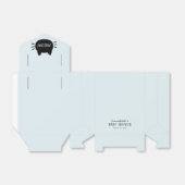 ニャーブラックキャット顔ブルーボーイベビーシャワー フェイバーボックス (折り畳みなし)