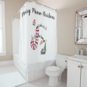 ニャーメリークリスマスシャワーカーテン猫猫 シャワーカーテン (インサイチュ)