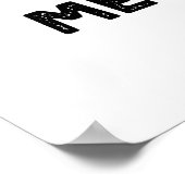 ニャーメンの猫おもしろいを前向き捕まえる ポスター (角)