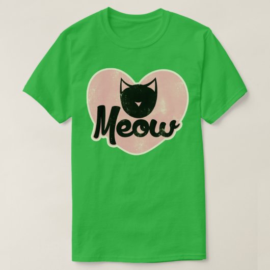 ニャーレトロ猫 Tシャツ (デザイン正面)