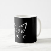 ニャーン顔のかわいい子猫 コーヒーマグカップ (正面右)