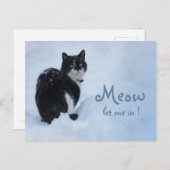 ニャー入れて!CC0826猫の考え ポストカード (正面/裏面)