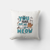 ニャー引用文枕 クッション (正面)