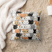 ニャー民族16x16 クッション (ブランケット)