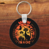 ニャー猫ハロウィーン猫 キーホルダー (正面)