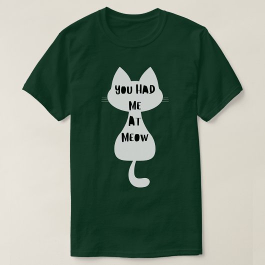 ニャー猫好きデザインおもしろい1 Tシャツ (デザイン正面)