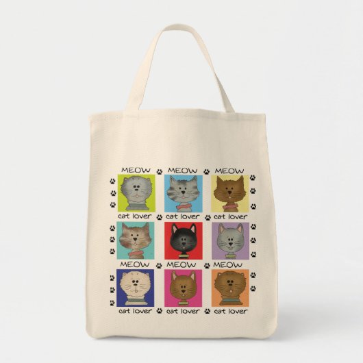 ニャー猫好きTシャツとギフト トートバッグ (正面)