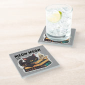 ニャー読ニャー ガラスコースター (アングル)