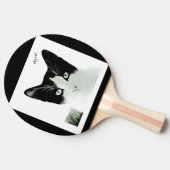 ニャー黒猫 卓球ラケット (横)