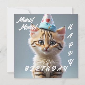 ニャー!ニャー!お誕生日おめでとう カード