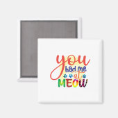 『ニャー』 マグネット (正面/裏面)