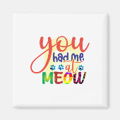 『ニャー』 マグネット (正面)