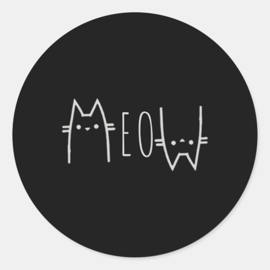 ニャー ラウンドシール (正面)