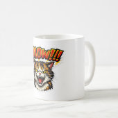 ニャー!! | 猫好きのためのユーモアマグカップ コーヒーマグカップ (正面右)