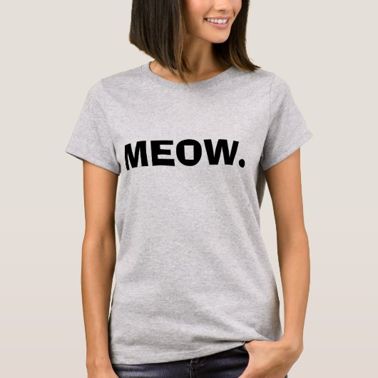 ニャー。 Tシャツ (正面)