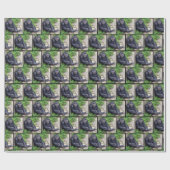 ニヤニヤするチンパンジー ラッピングペーパー (フラット)