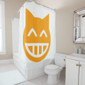 ニヤニヤする絵文字 シャワーカーテン (インサイチュ)