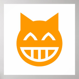 ニヤニヤする絵文字 ポスター