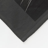 ニヤニヤする緑の目の猫 フリースブランケット (角)