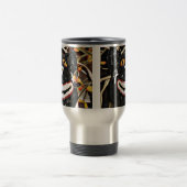 ニヤニヤする黒猫 トラベルマグ (中央)