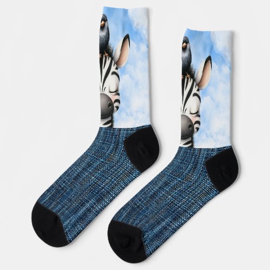 ニヤニヤと鳥 ソックス (左)