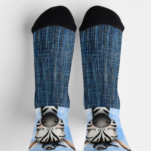 ニヤニヤと鳥 ソックス (上部)