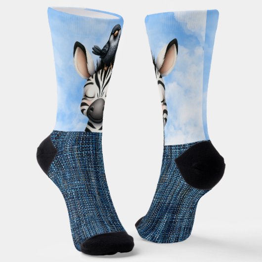 ニヤニヤと鳥 ソックス (傾斜あり)