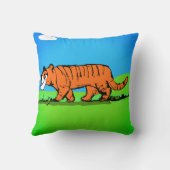 ニヤニヤの虎 クッション (裏面)