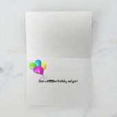 ニヤニヤの誕生日のクマ カード (内部)