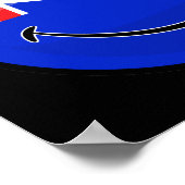 ニヤニヤ国旗 ポスター (角)