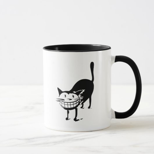 ニヤニヤ猫ツートーンコーヒーマグ マグカップ (右)