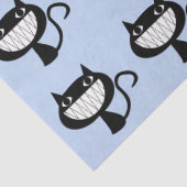 ニヤニヤ猫パターンイラストレーション 薄葉紙 (詳細)