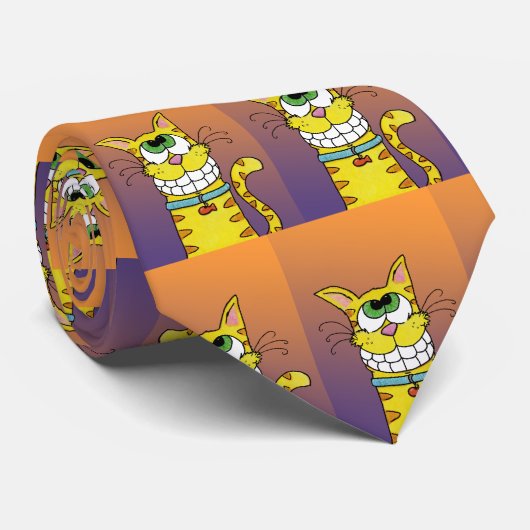 ニヤニヤ猫 ネクタイ (ロール)
