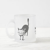 ニヤニヤ猫 フロストグラスマグカップ (左)