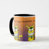 ニヤニヤ猫 マグカップ (正面左)