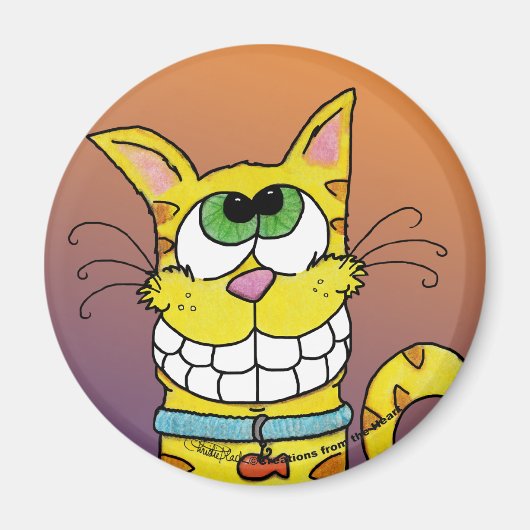 ニヤニヤ猫 マグネット (正面)