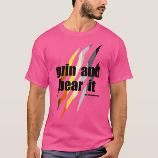 ニヤニヤ笑って我慢する Tシャツ
