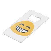 ニヤニヤ絵文字 クレジットカード栓抜き (正面アングル)