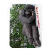 ニヤニ王が休む。NYC – フォトマグネット マグネット (縦)