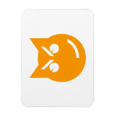 ニヤリとした絵文字の猫 マグネット (縦)